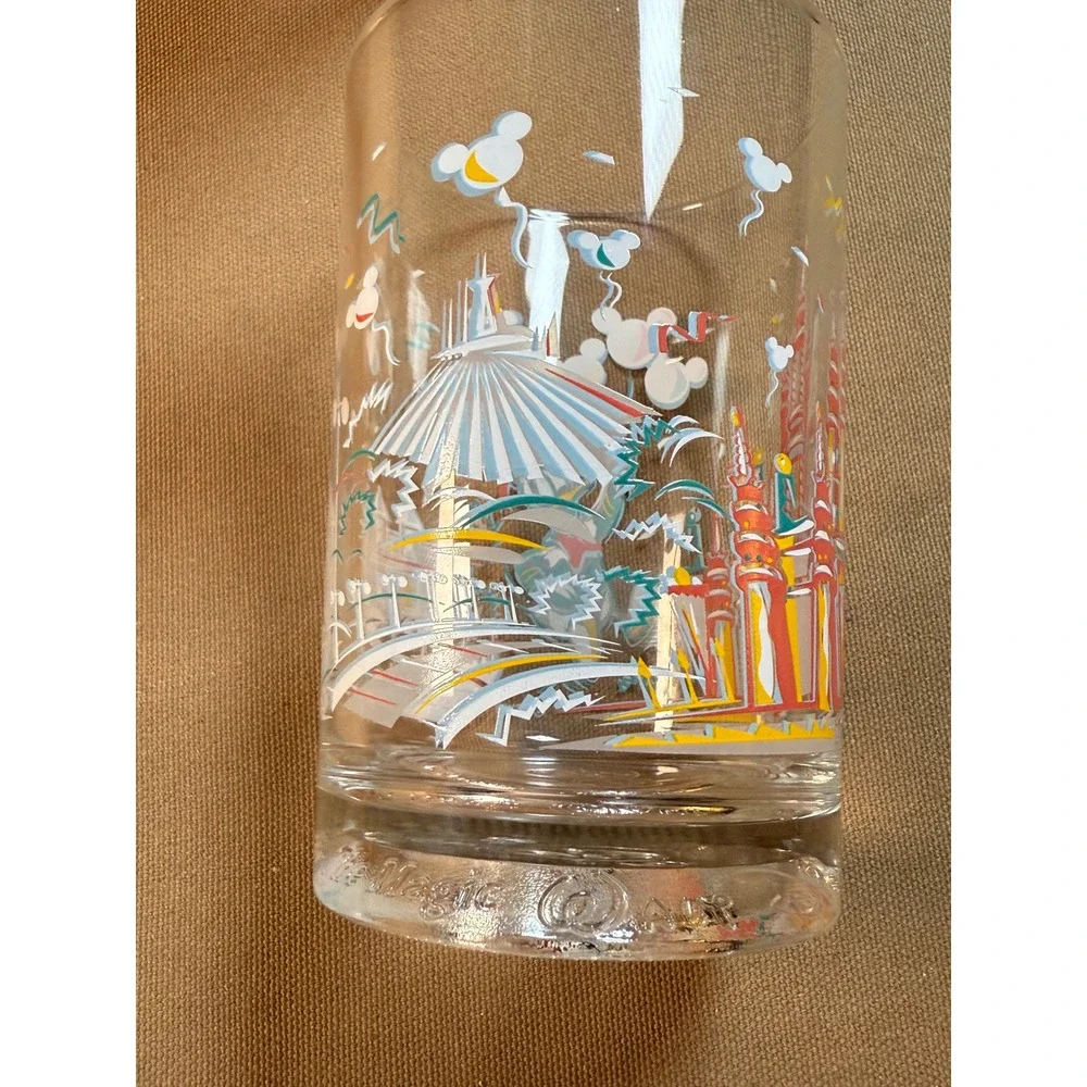 Vintage McDonalds Disney World Remember the Magic 25th Glass Etched‎ Donald Duck
